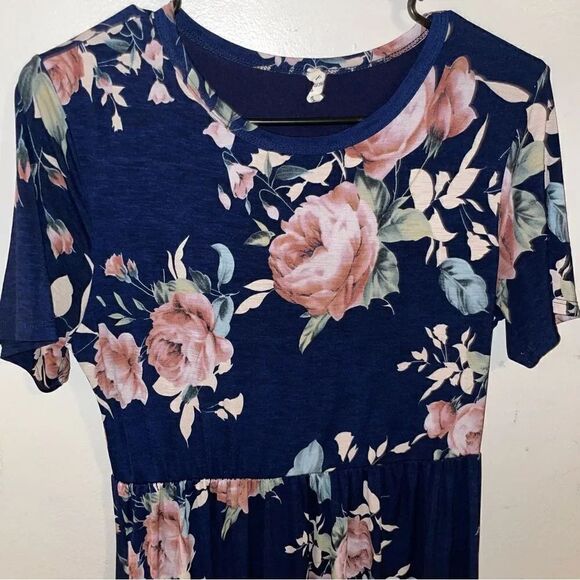 Beeson River Navy Blue Floral Maxi Dress - Picture 6 of 6